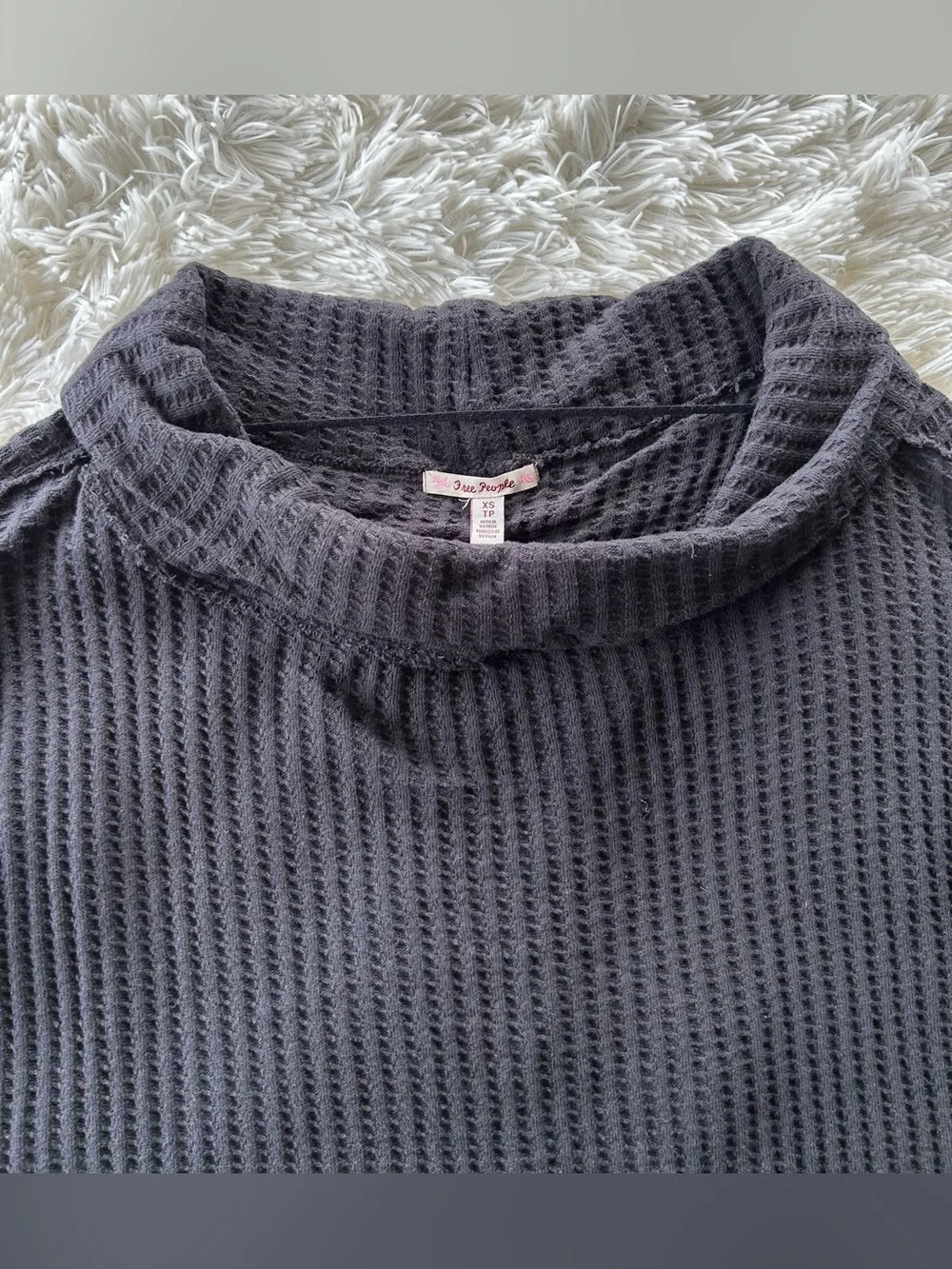 Free People | Juicy Black Cowl Neck Sweater